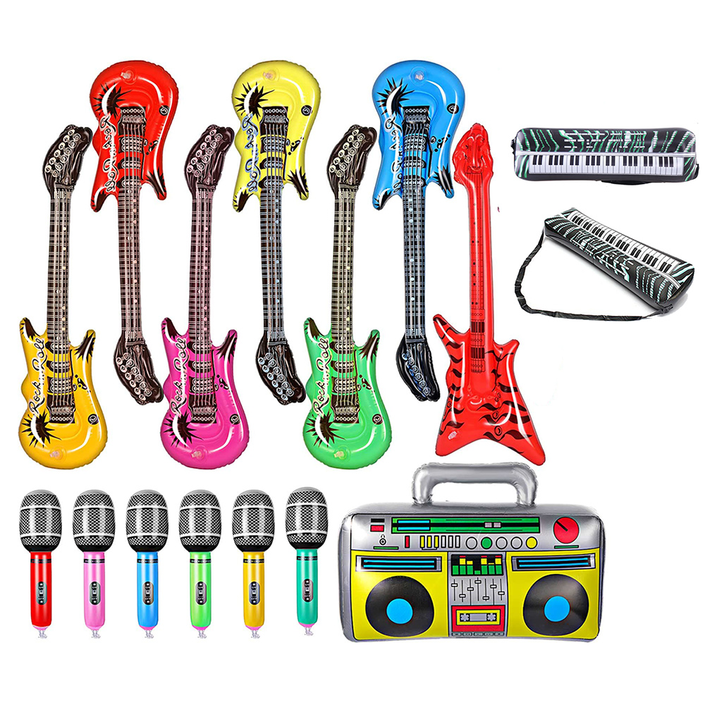 Musical Instrument Blow - Inflatable Instruments Toy Set Include Blow