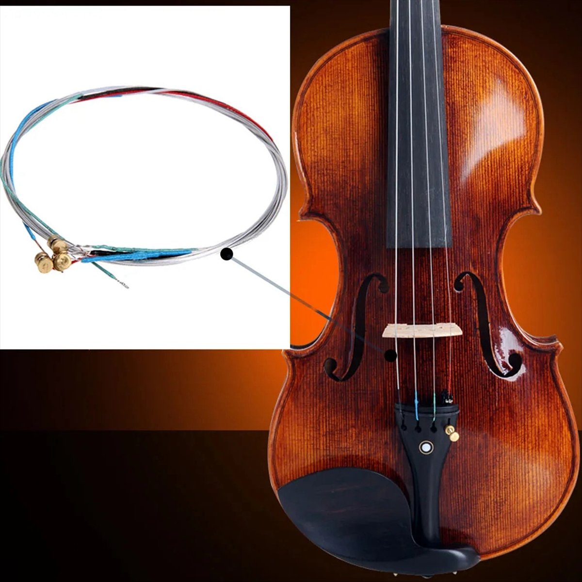 Musical Instrument With Strings - ABPF Violin Strings 4/4 Professional Full