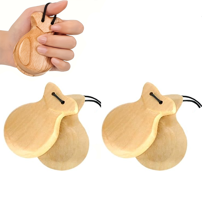 Castanet Flamenco - 2 Pack Spanish Castanets Flamenco Traditional