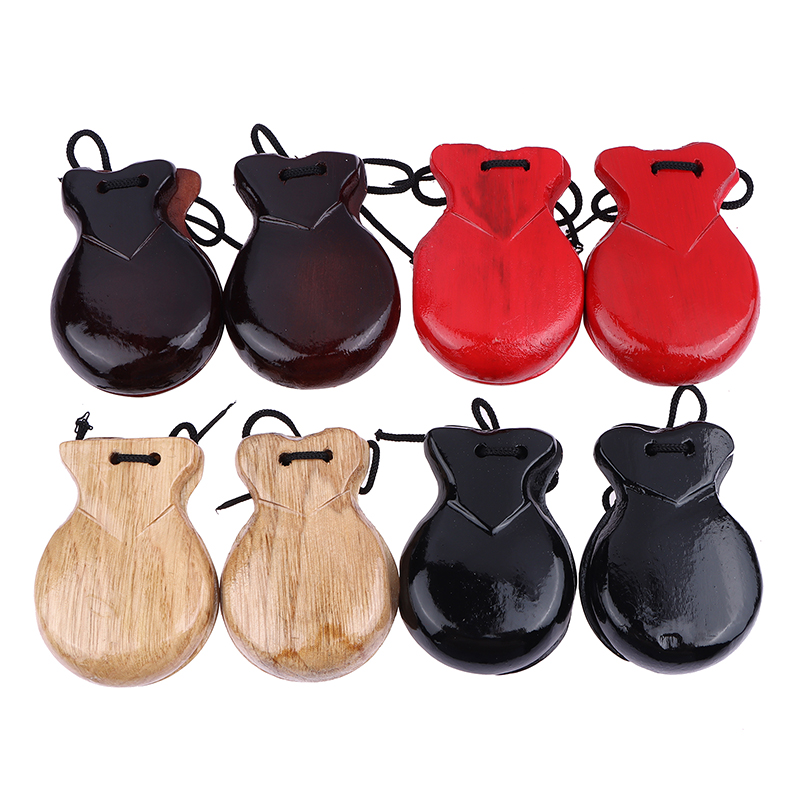 Castanet Flamenco - TL2Pcs Children Percussion Instrument Flamenco Dance