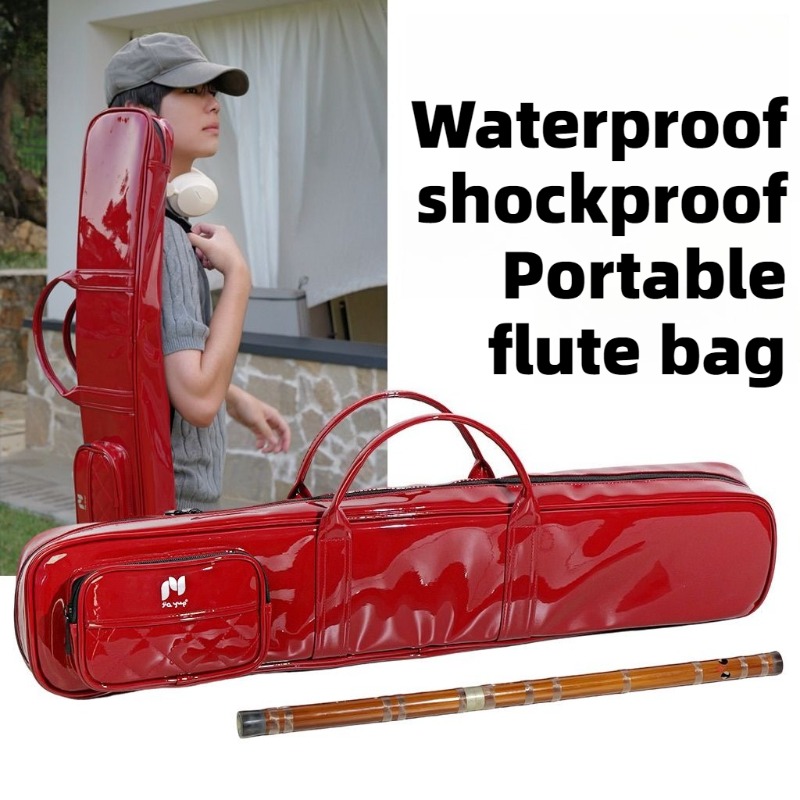 Musical Instrument Flute - Lacquer Skin Bamboo Flute Bag Waterproof
