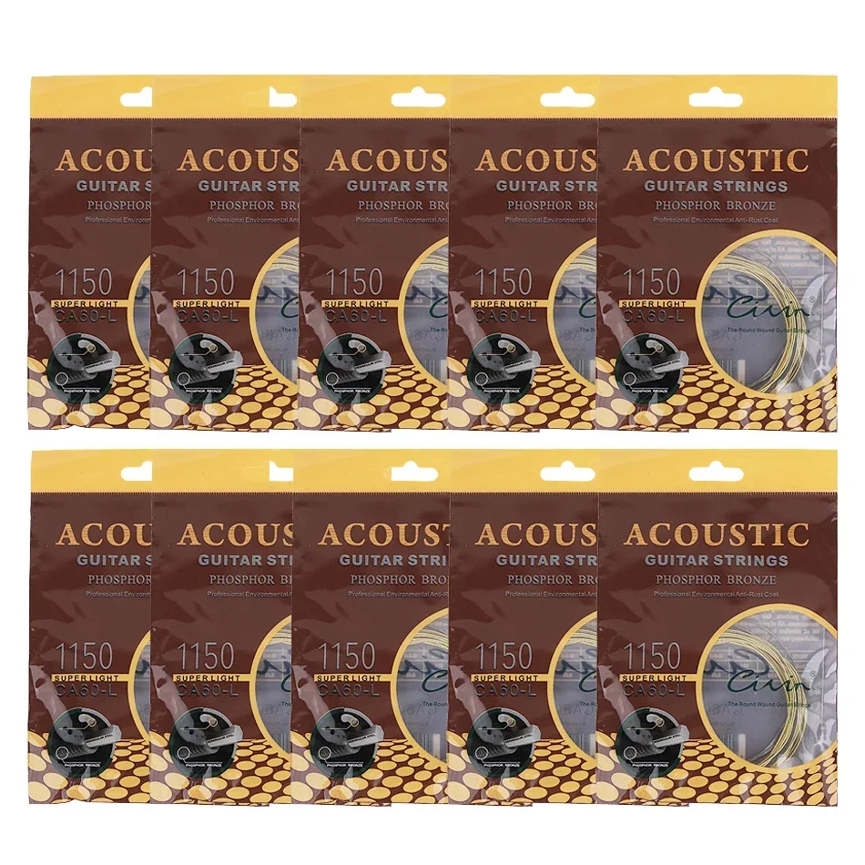 Musical Instrument With Strings - Gearlly 10 Sets Acoustic Guitar Strings