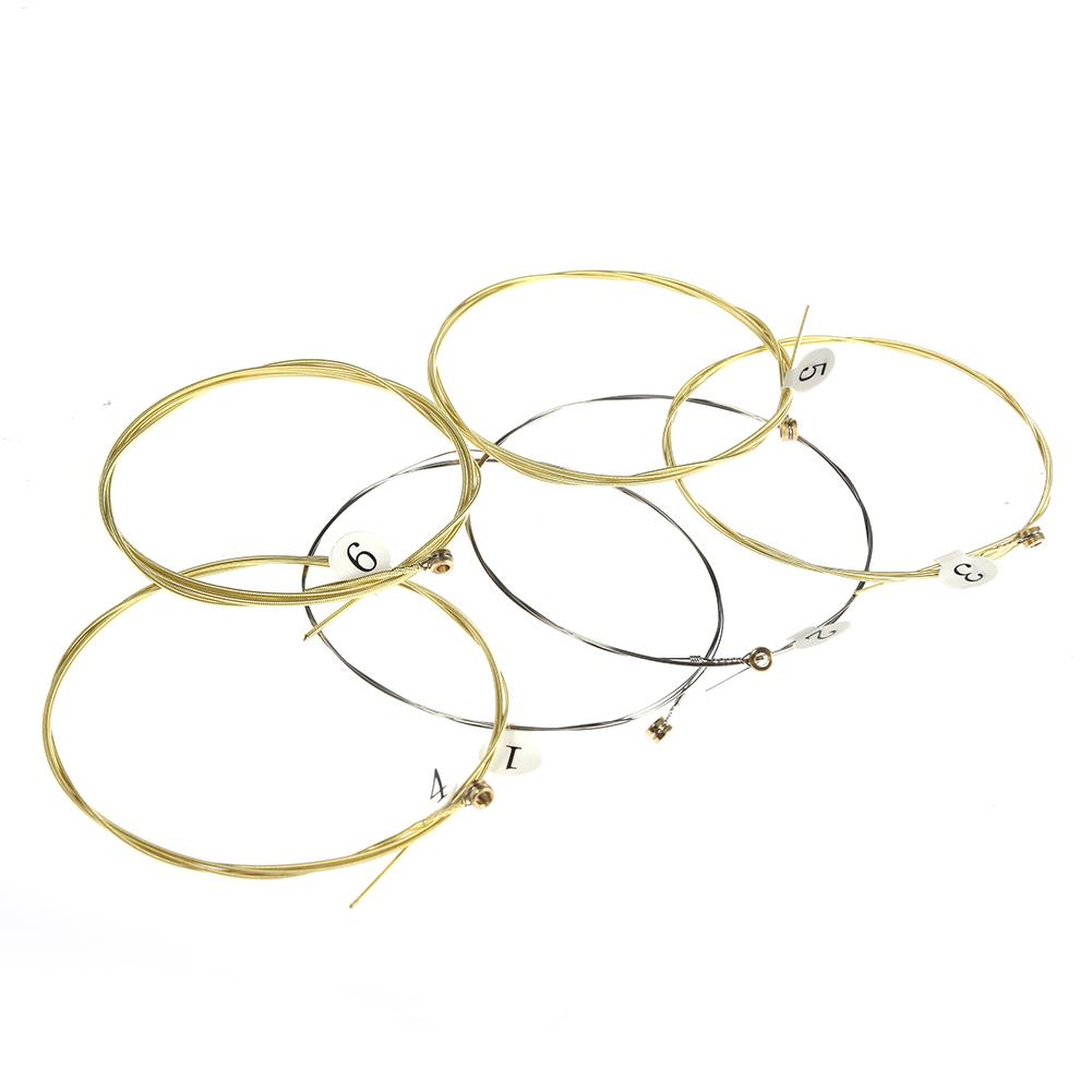 Musical Instrument With Strings - 6pcs/set Universal Acoustic Guitar String Brass