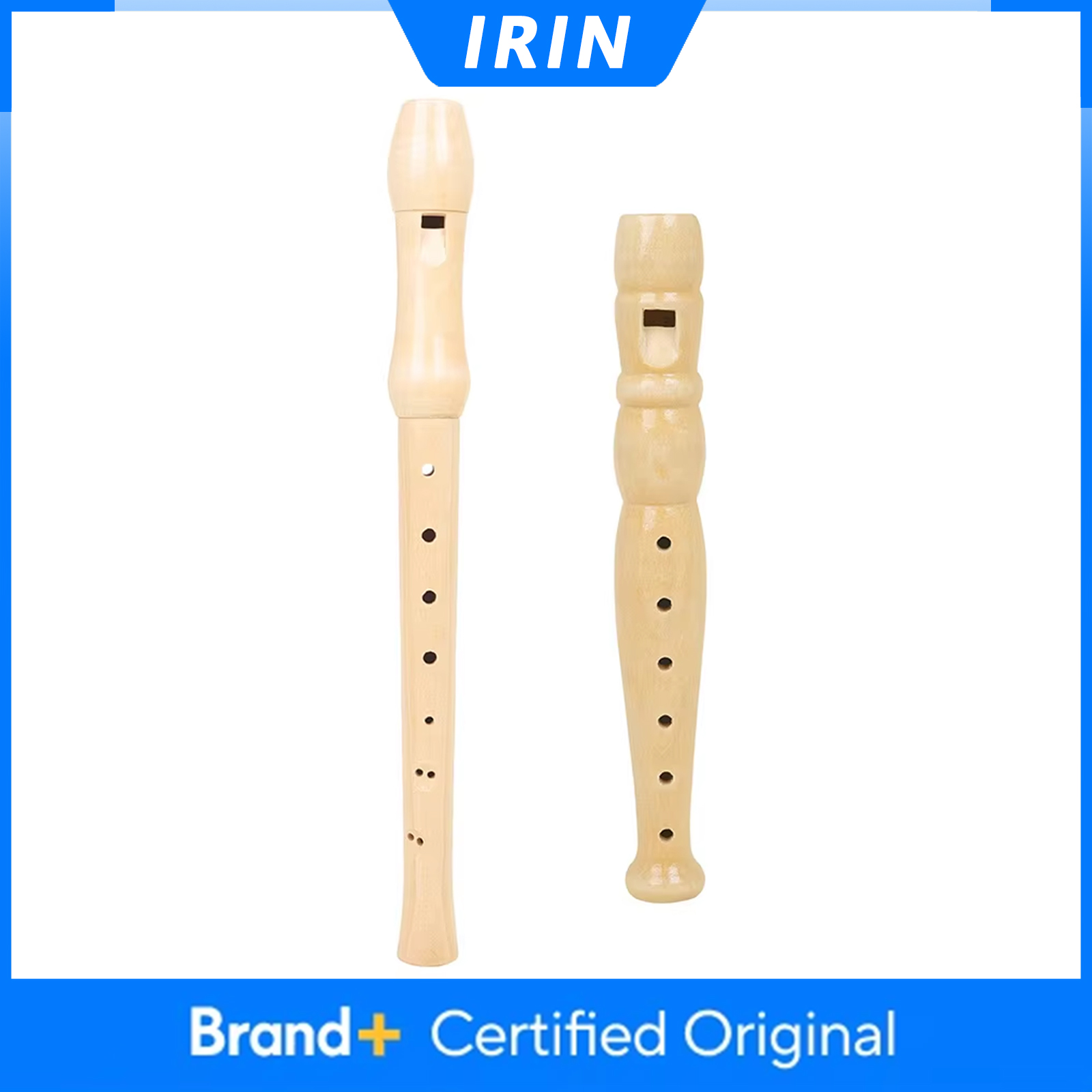 Musical Instrument A Recorder - IRIN 6/8 Hole Recorder Wood Color