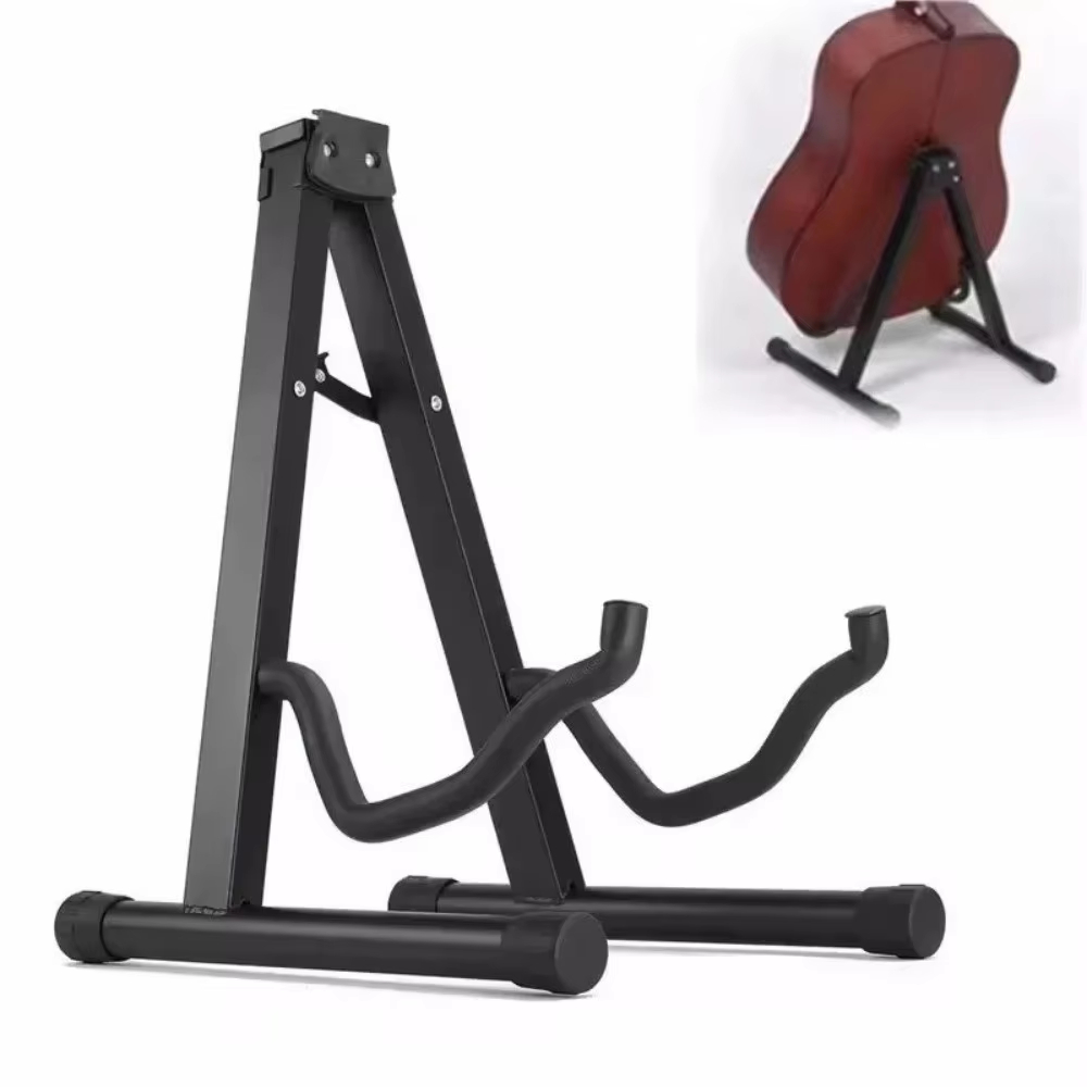 Musical Instrument With Strings - Portable Foldable Guitar Stand Tripod Instruments