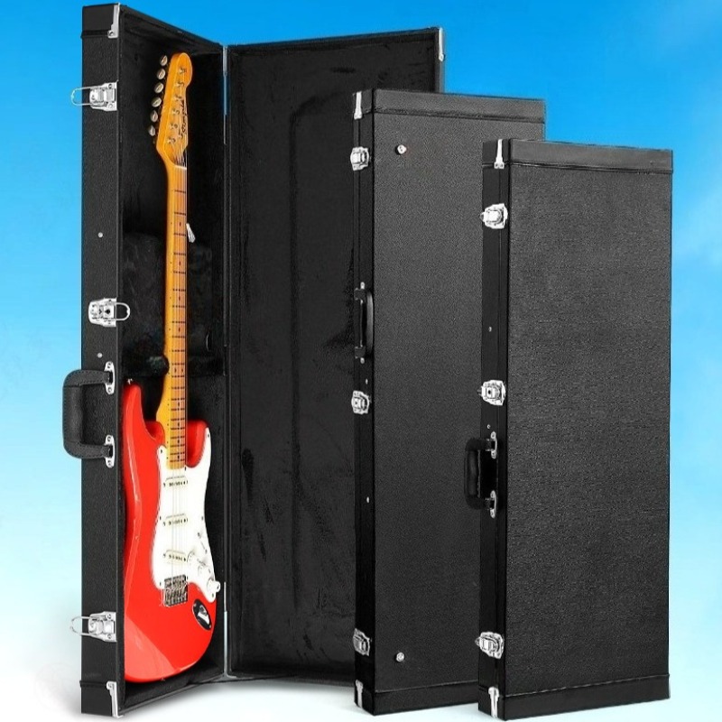 Leather Wooden Electric Guitar - Musical Instrument Box review and price