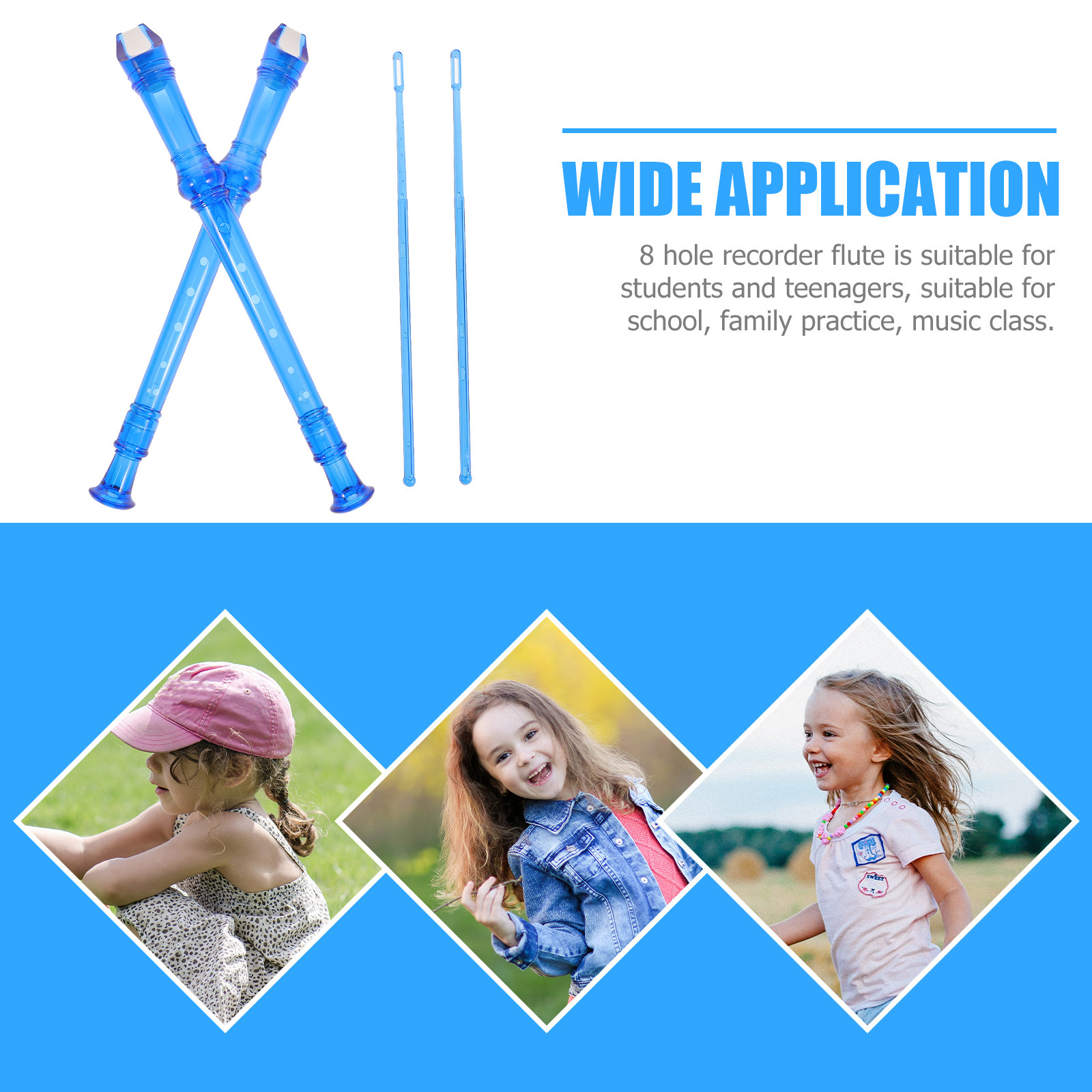 2Pcs Soprano Recorder 8 Holes  - Musical Instrument A Recorder review and price