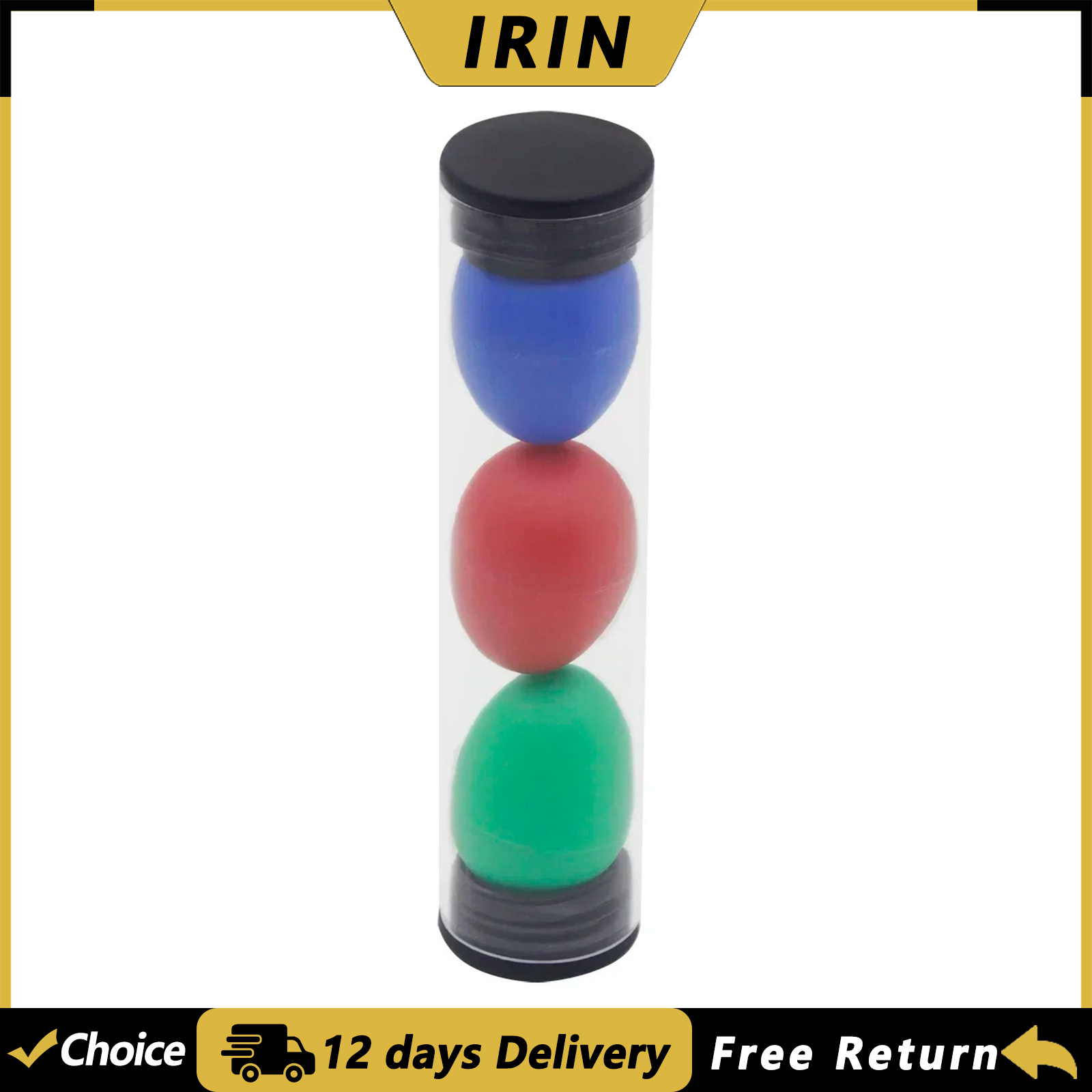 IRIN 3Pcs Sand Egg Colorful Sa - Musical Instrument Maraca review and price