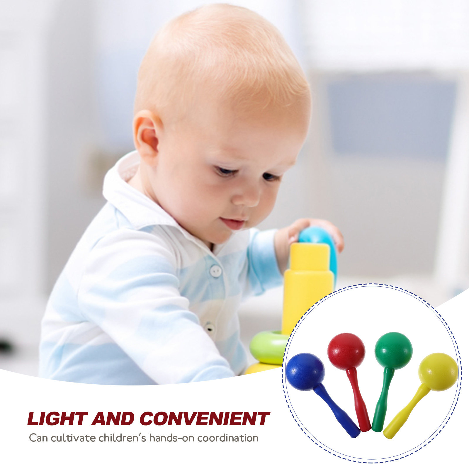 8Pcs Shaking Maracas Musical E - Musical Instrument Maraca review and price