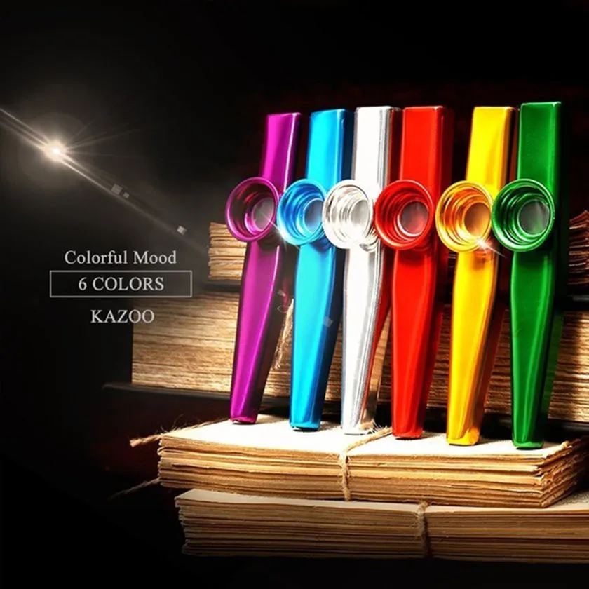 Colourful Kazoo Golden Metal K - Musical Instrument Flute review and price