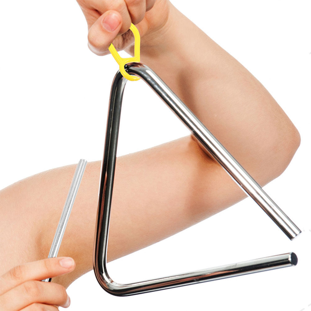 2Pcs Triangle Iron Percussion  - Musical Instrument Triangle review and price