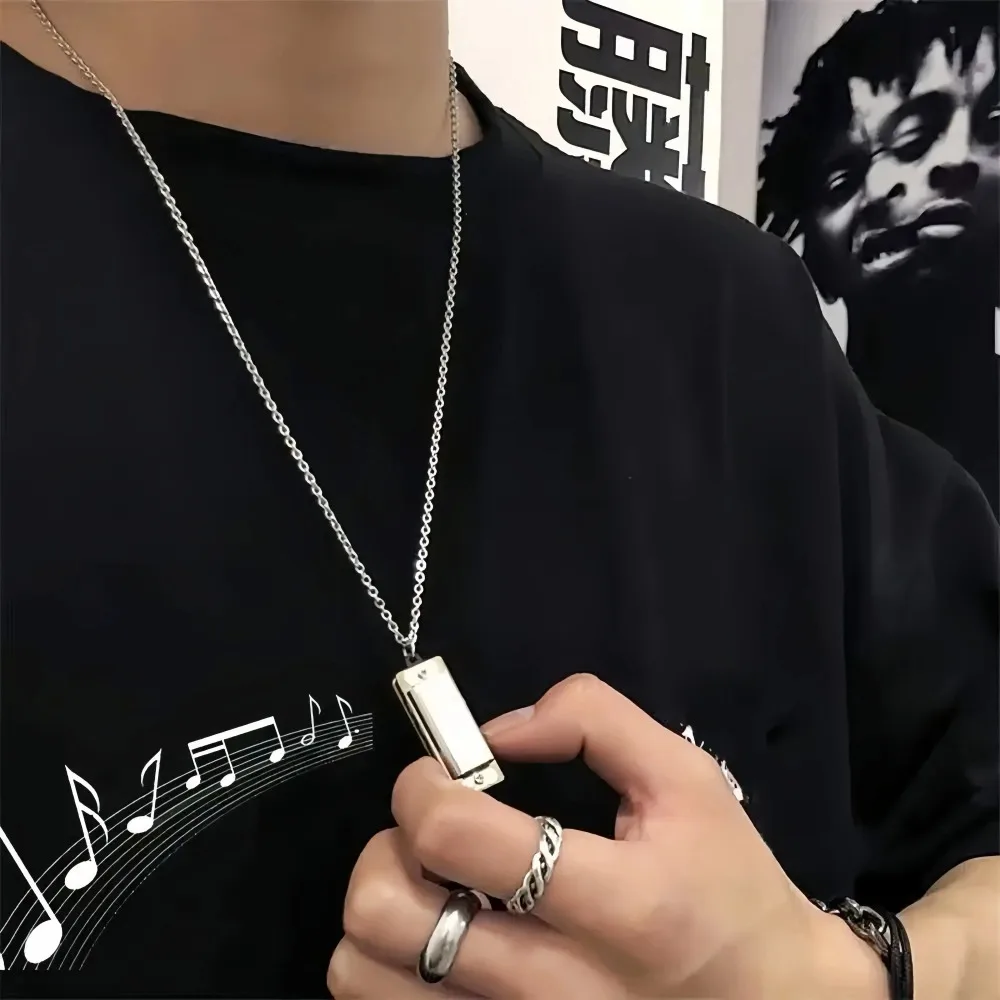 Mini Harmonica Necklace Men an - Musical Instrument Blow review and price