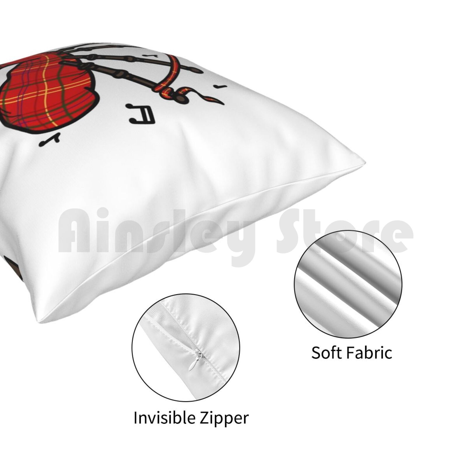 Bagpipes Pillow Case Printed H - Musical Instrument In Scotland review and price