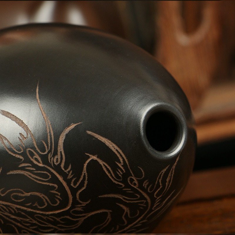 8 Holes Ocarina Black Portable - Musical Instrument Maraca review and price