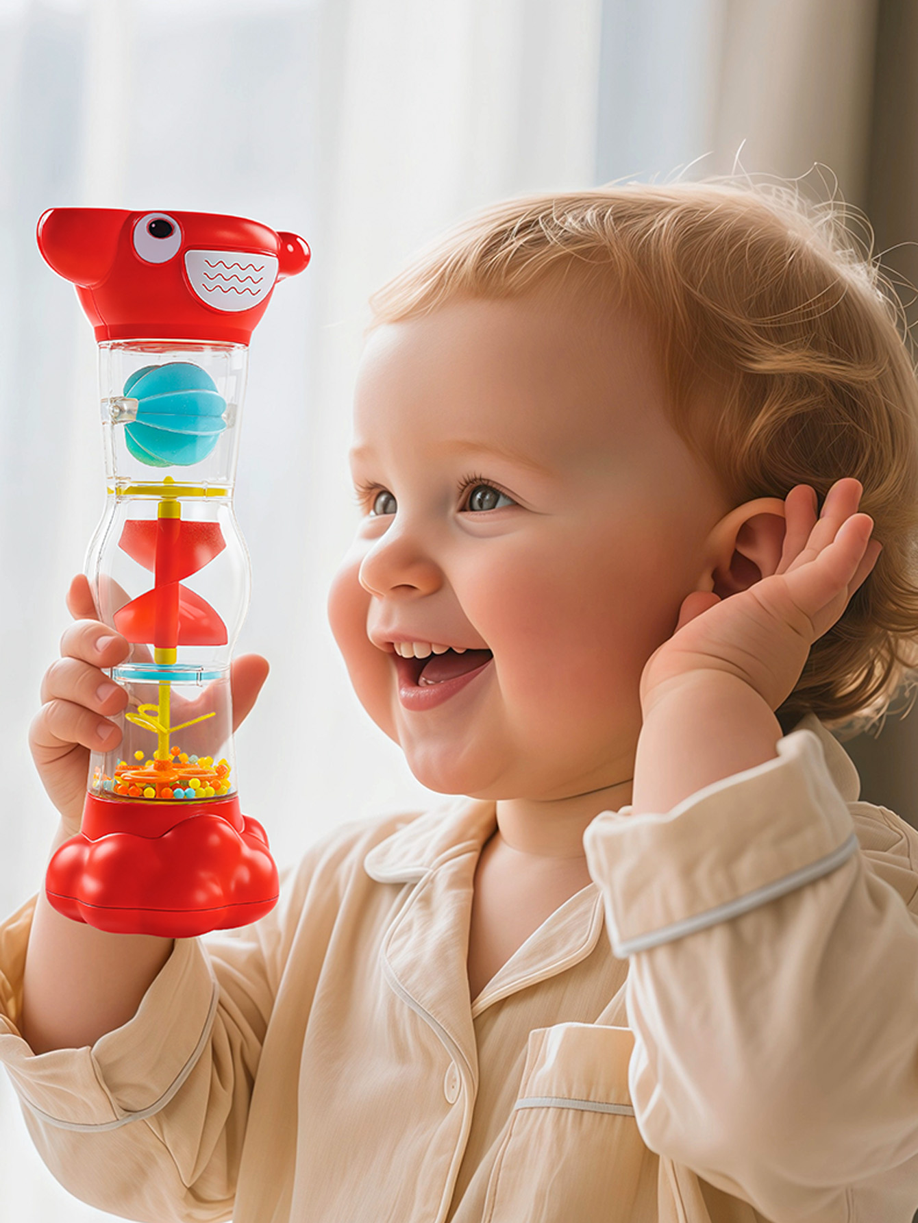 Baby Rain Sound Tube Toy Monte - Musical Instrument Youtube review and price