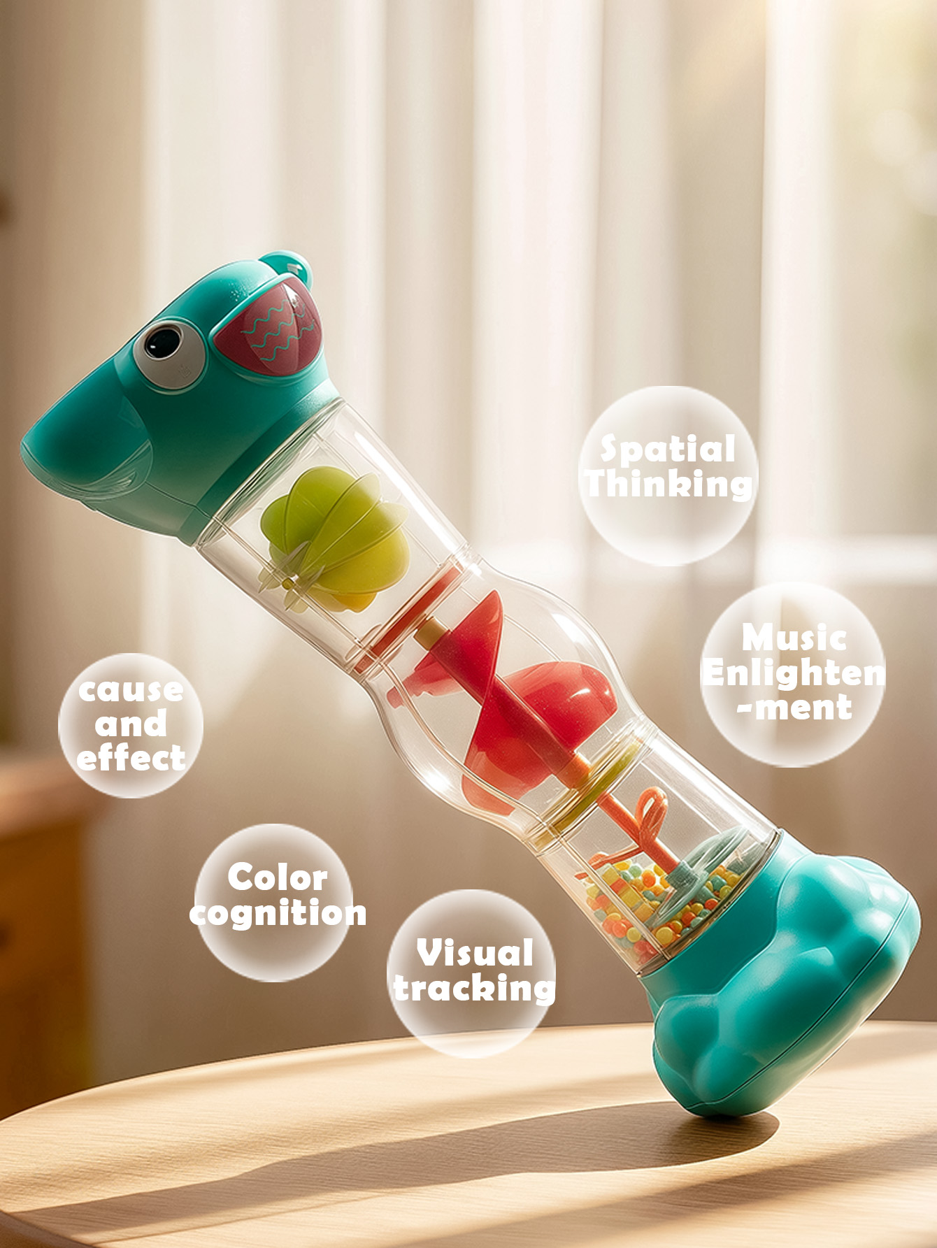 Baby Rain Sound Tube Toy Monte - Musical Instrument Youtube review and price